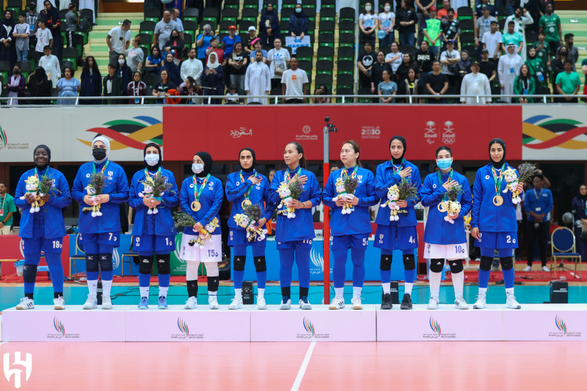فريق الهلال النسائي لكرة الطائرة  يحقّق ذهبية الألعاب السعودية